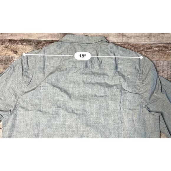 Urban Pipeline Collared Western Modern Shirt MEDIUM $50‎ NWT Gray Flap Pockets - Picture 6 of 12